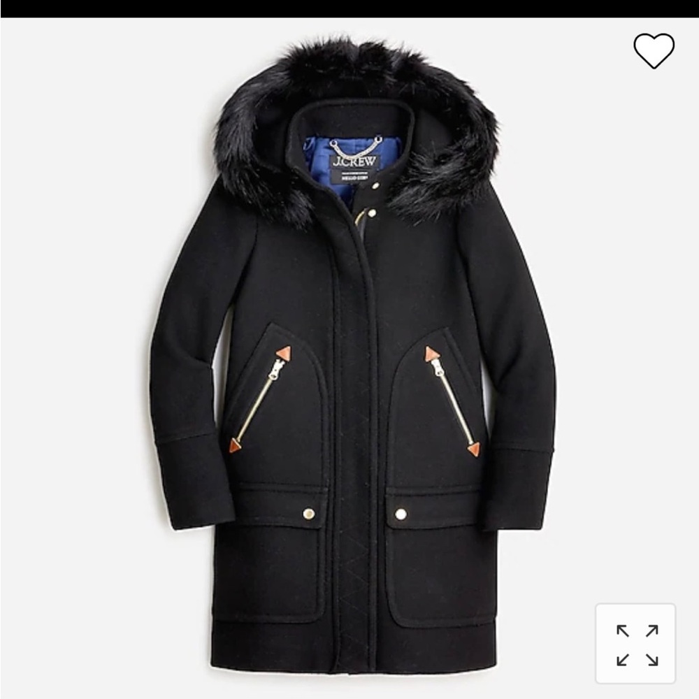 J. Crew Chateau Parka Stadium Cloth Coat